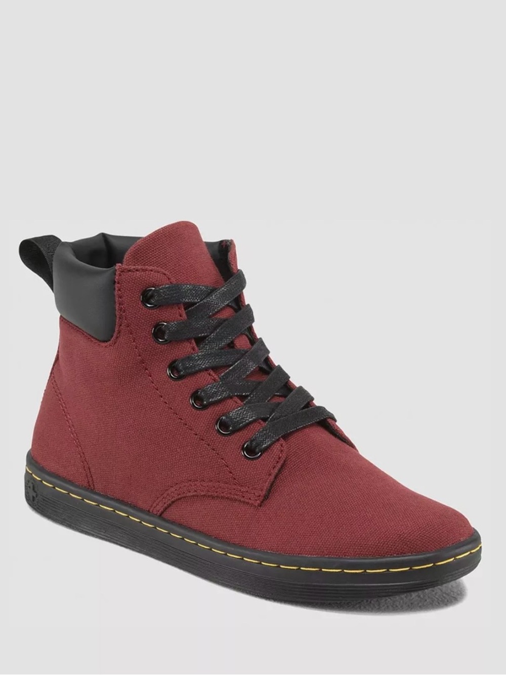 Dr. Martens Marley Canvas Boots in Cherry Red